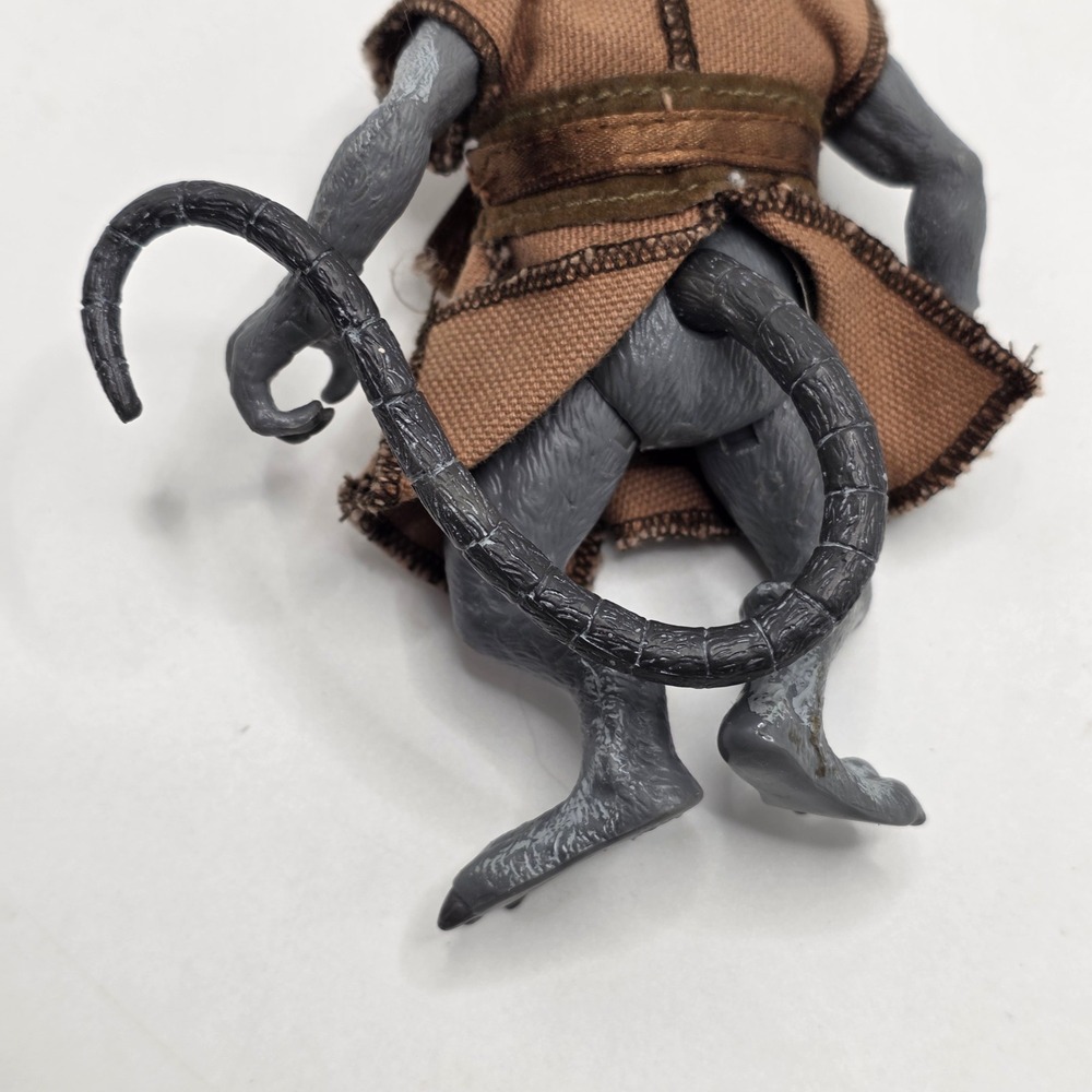 Playmates Master Splinter TMNT 2002 Kids Grey Brown Fabric Robe Ninja Toy Figure - Picture 4 of 8